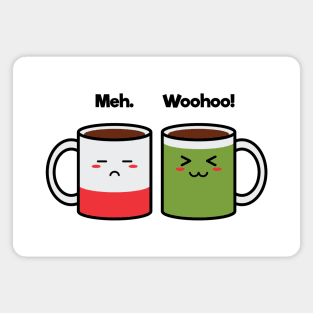 Coffee Friends | Charging | Battery | Cute Kawaii | White Magnet